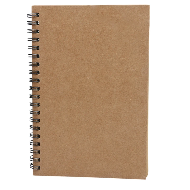 

B36C Reeves Retro Spiral Bound Coil Sketch Book Blank Notebook Kraft Sketching Paper