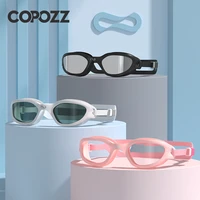 copozz swimming goggles waterproof vistex anti fog mirrored adjustable silicone swim glasses professional swim equipment eyewear