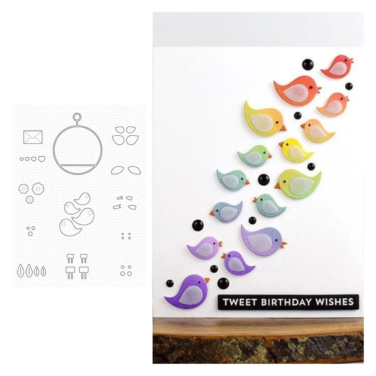 

Birds Of A Feather Dies Scrapbooking Metal Cutting Dies Craft Embossing Make Paper Greeting Card Making Template Diy Handmade