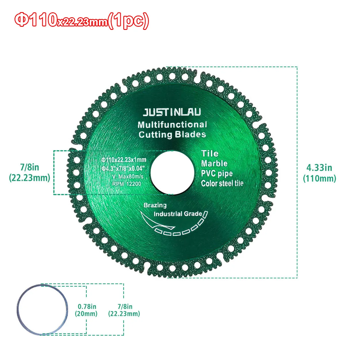 

Алмазный диск JUSTINLAU для угловой шлифовальной машины