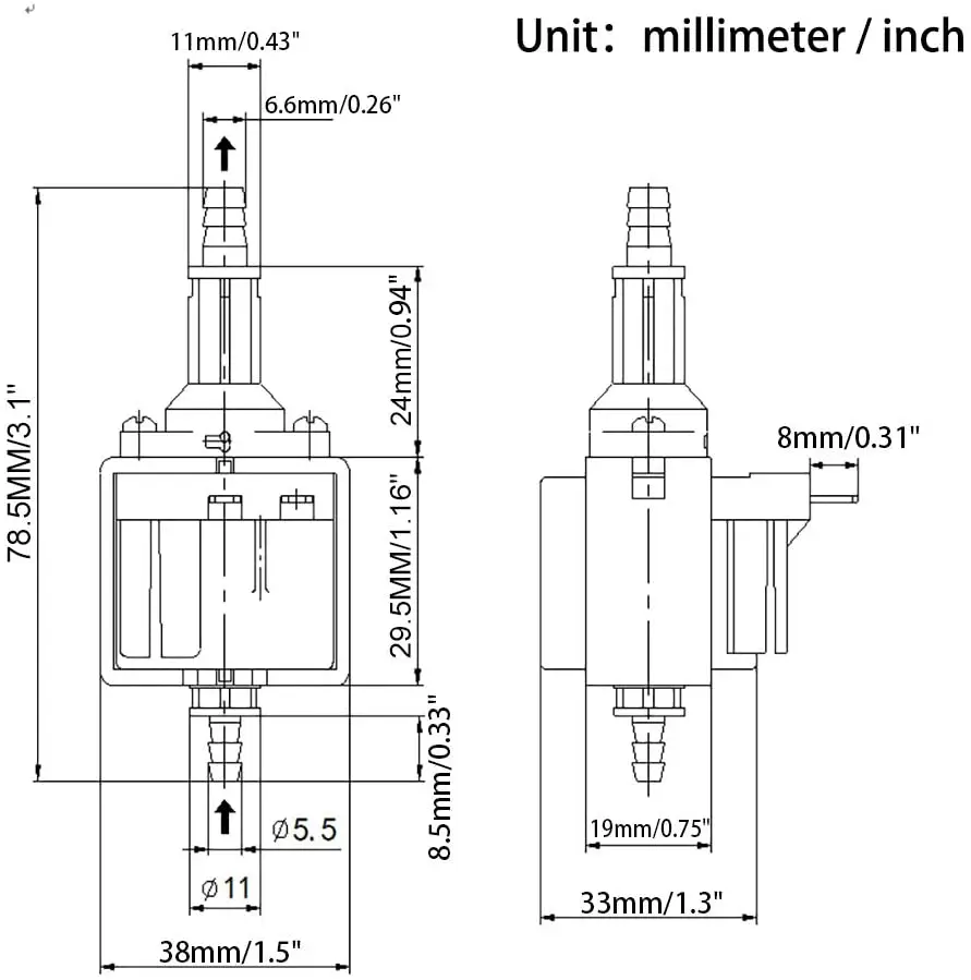 10 шт. электромагнитный поршневой насос 16 Вт 220-240 В |