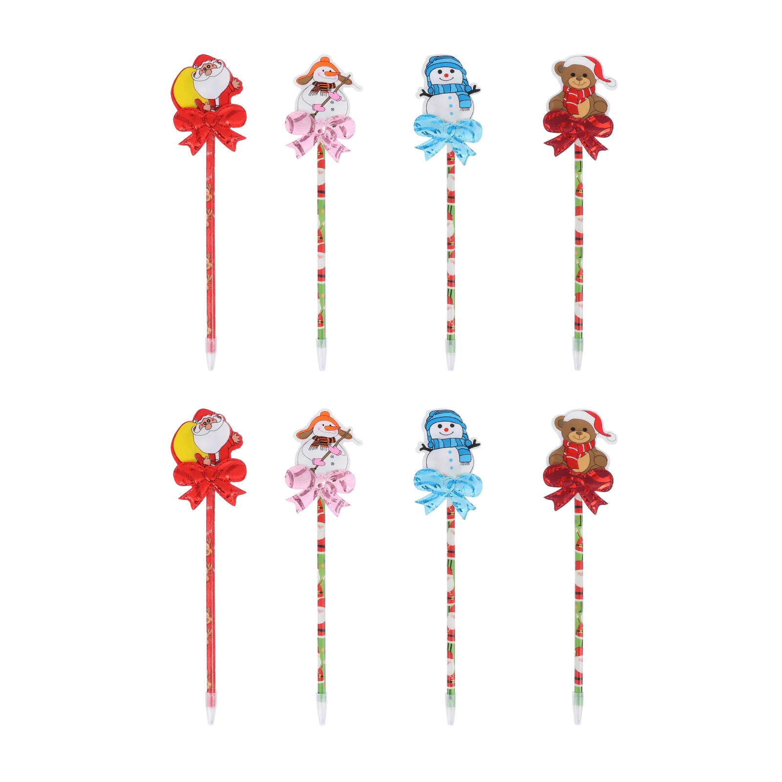 

Christmas Pen Pensballpoint Cartoon Fillers Party Inkkids Stocking Rollerball Santastationery Goodie Novelty Toys Holiday