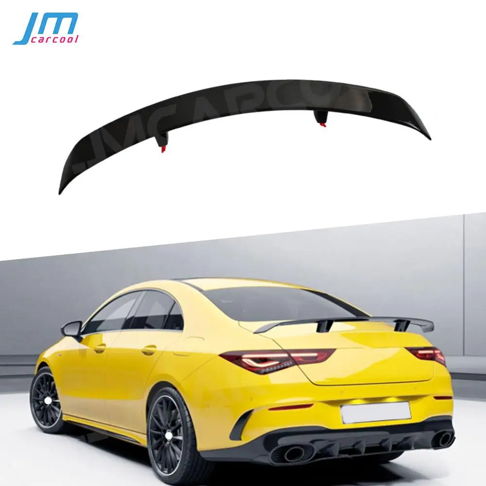 Блеск ABS черный задний спойлер для багажника для Mercedes Benz W118 C118 CLA35 CLA180 CLA200 CLA250 CLA45 AMG Line GT Style 2019-2024