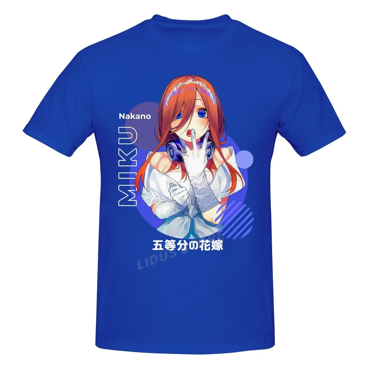 

Japan Anime The Quintessential Quintuplets Miku Nakano 5 Toubun No Hanayome T shirt Harajuku Clothing Graphic Tshirt Tees