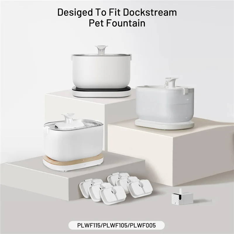 Сменные фильтры для беспроводного фонтана кошек Dockstream PLWF005/PLWF115/WF105 домашних