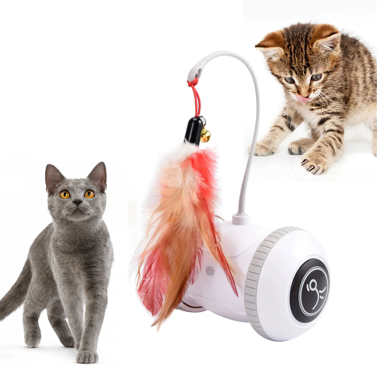 

Interactive Cat Plume Toys Interactive Cat Toy For Indoor Cats Kitten Electric Pet Exercise Toys Smart Robotic Electronic Pet To