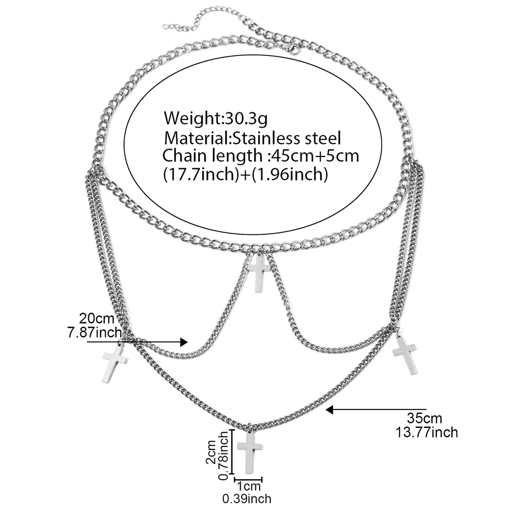 Уникальное Ожерелье Из Нержавеющей Стали С Искусственной Цепочкой Для Женщин
