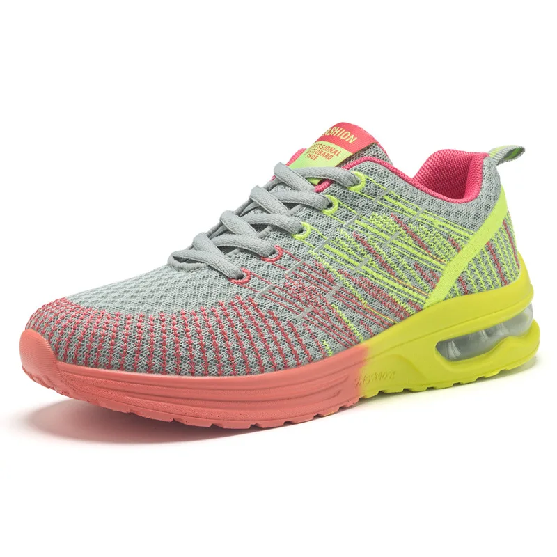 

New Women Shoes Breathable Outdoor Sneakers Mesh Casual Sport Shoes Fashion Lace Up Female Walking Shoes Flats Tenis Feminino