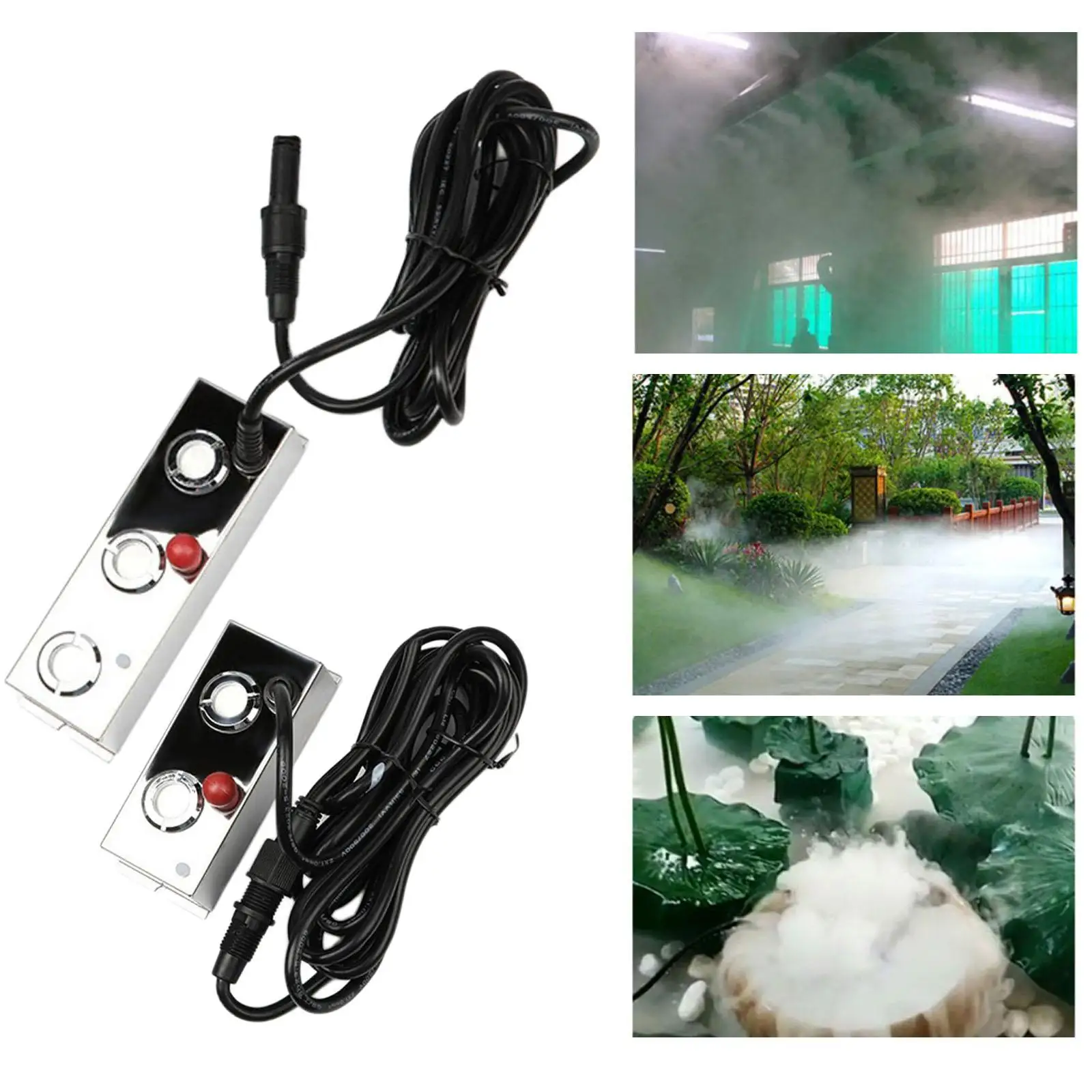 

Stainless Steel Mist FoggingMaker for Water Fountain Pond Rockery Vase Home Large Fountain