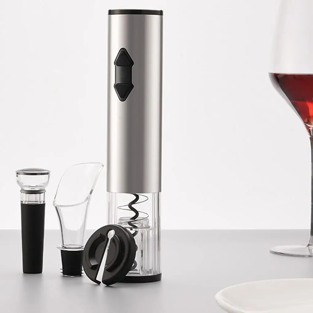 

USB Rechargable Electric Red Wine Bottle Opener Kit Stopper Automatic Corkscrew Foil Slicer Vacuum Wine Sealer Aerator