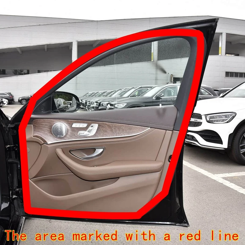 Фото Подходит для Mercedes Benz E-Class W212 C207 E180 E200 E260 E300 E320 E400, уплотнительная дверь, водонепроницаемая и звукоизоляционная резиновая полоса. №4