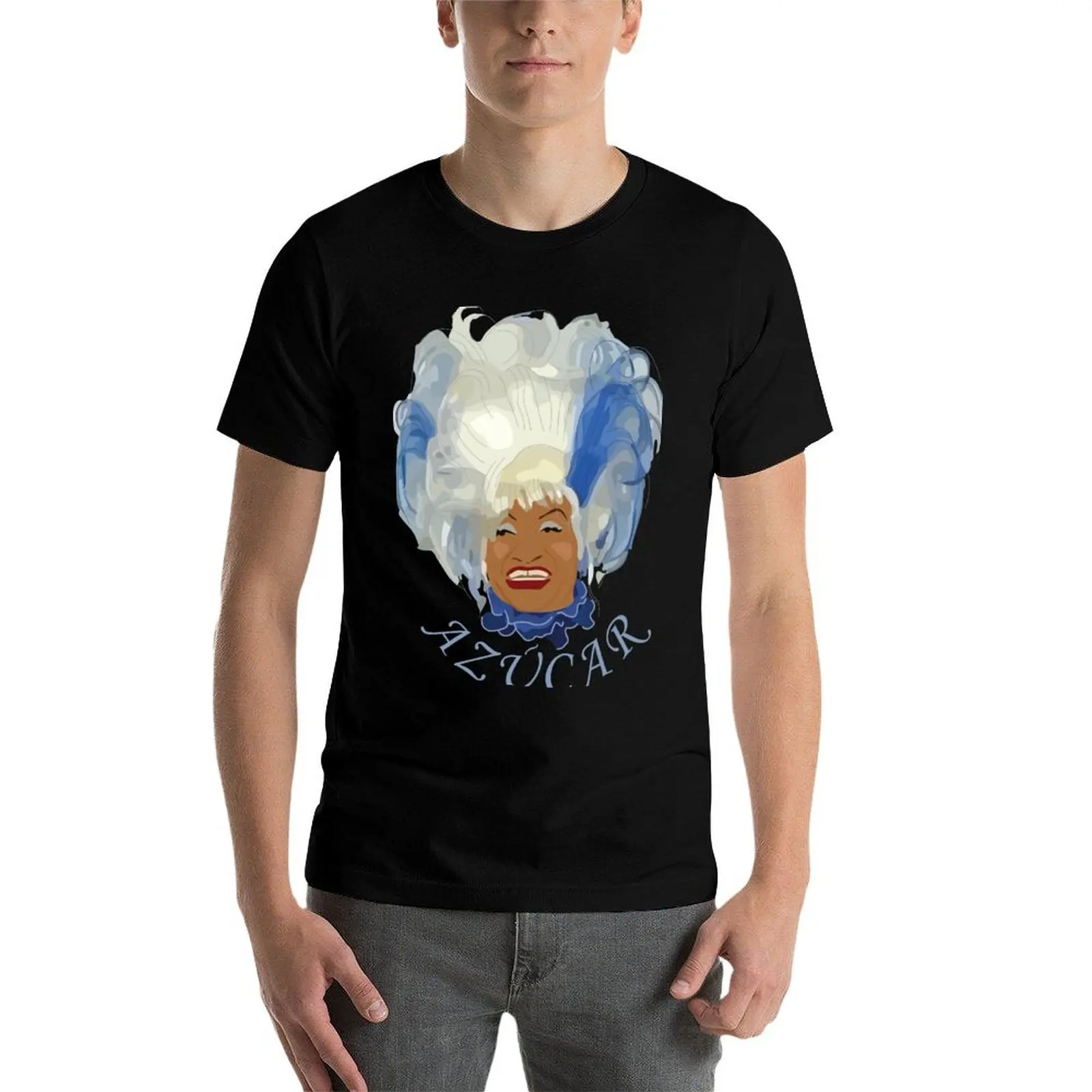 Фото Футболка Celia Cruz Azucar, мужская футболка с рисунком, мужская повседневная футболка, мужская футболка из 100% хлопка №4