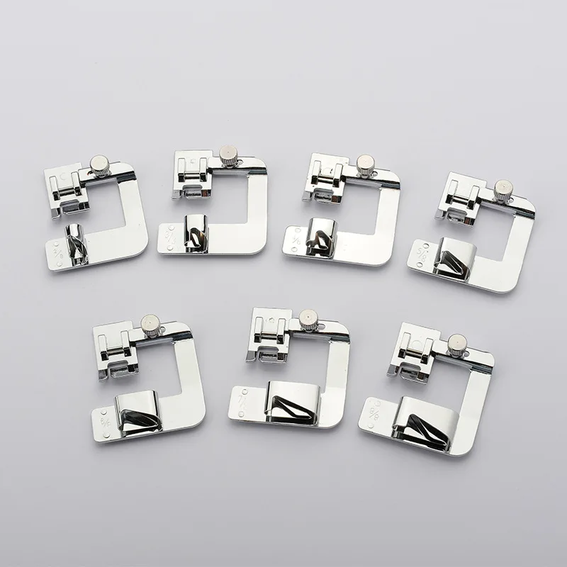 

1PCS 9 13 16 19mm Domestic Sewing Machine Foot Presser Foot Rolled Hem Feet For Brother Singer Sew Accessories
