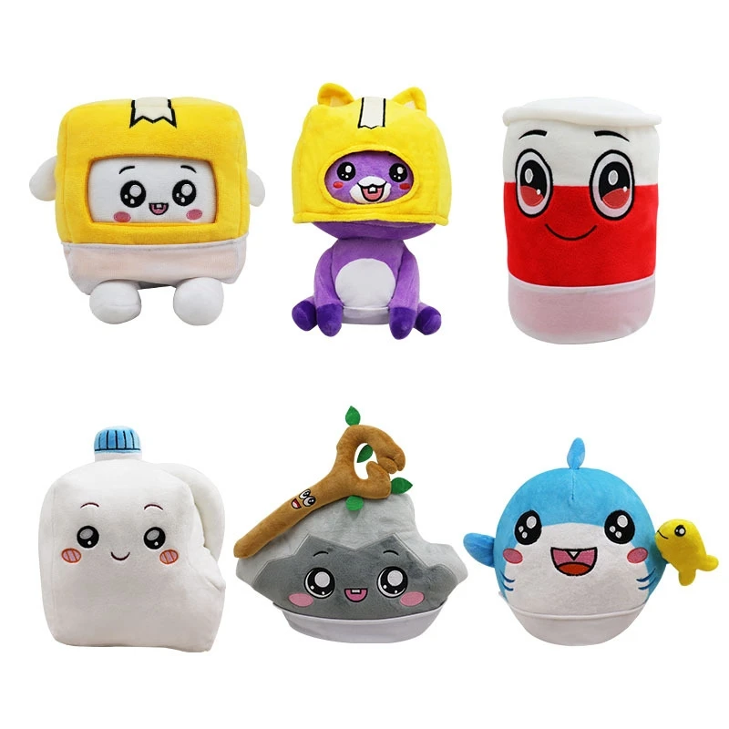 

Fat Lankybox Baby Stuffed Plush Lankybox Thicc Shark Plush Milk Canny Foxy Dolls Boxy Stuffed Soft Plush Toy Birthday Gift Kid