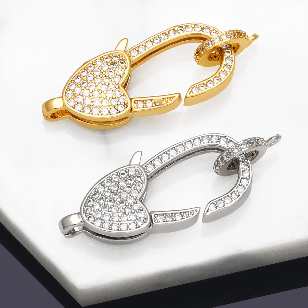 

OCESRIO CZ латунный карабин для изготовления ювелирных изделий позолоченный браслет ожерелье делая компонент оптовая продажа cspa122