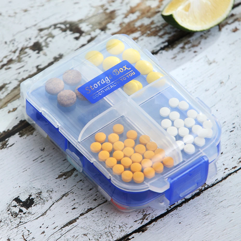 

Folding Pill Case Medicine Drug Pills Organizer Storage Boxs Portable Pharmacy Capsule Tablet Container Empty Pillbox Cases