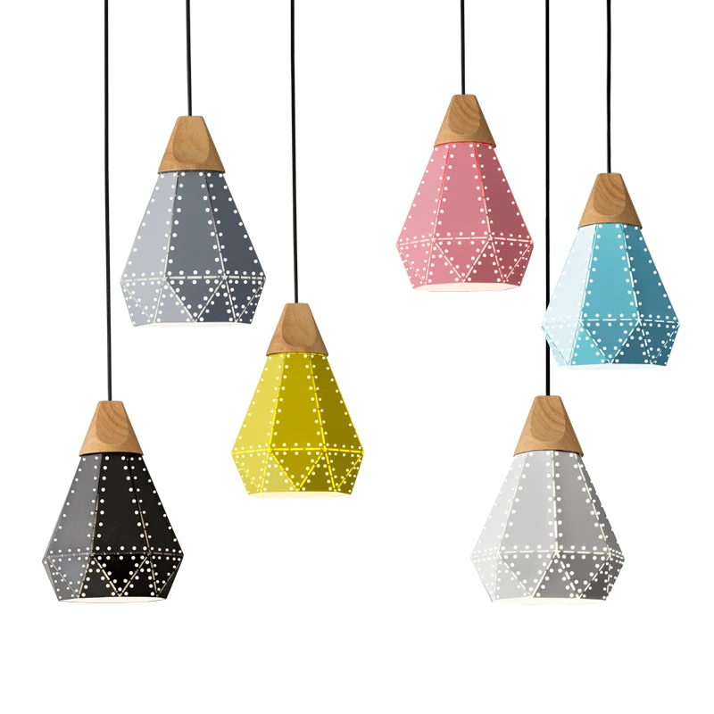 

Led Pendant Lights Modern Pendant Lamp Nordic Industrial Lamp Vintage Hollow Hanglamp for Dining Room Kitchen Island Bar E27 AC