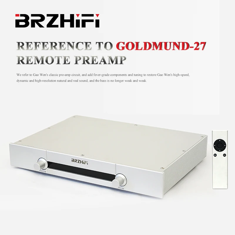 BRZHIFI Audio-preamplificador de sonido Natural para cine en casa, preamplificador de alta definición con Control remoto Swiss goldmund-27