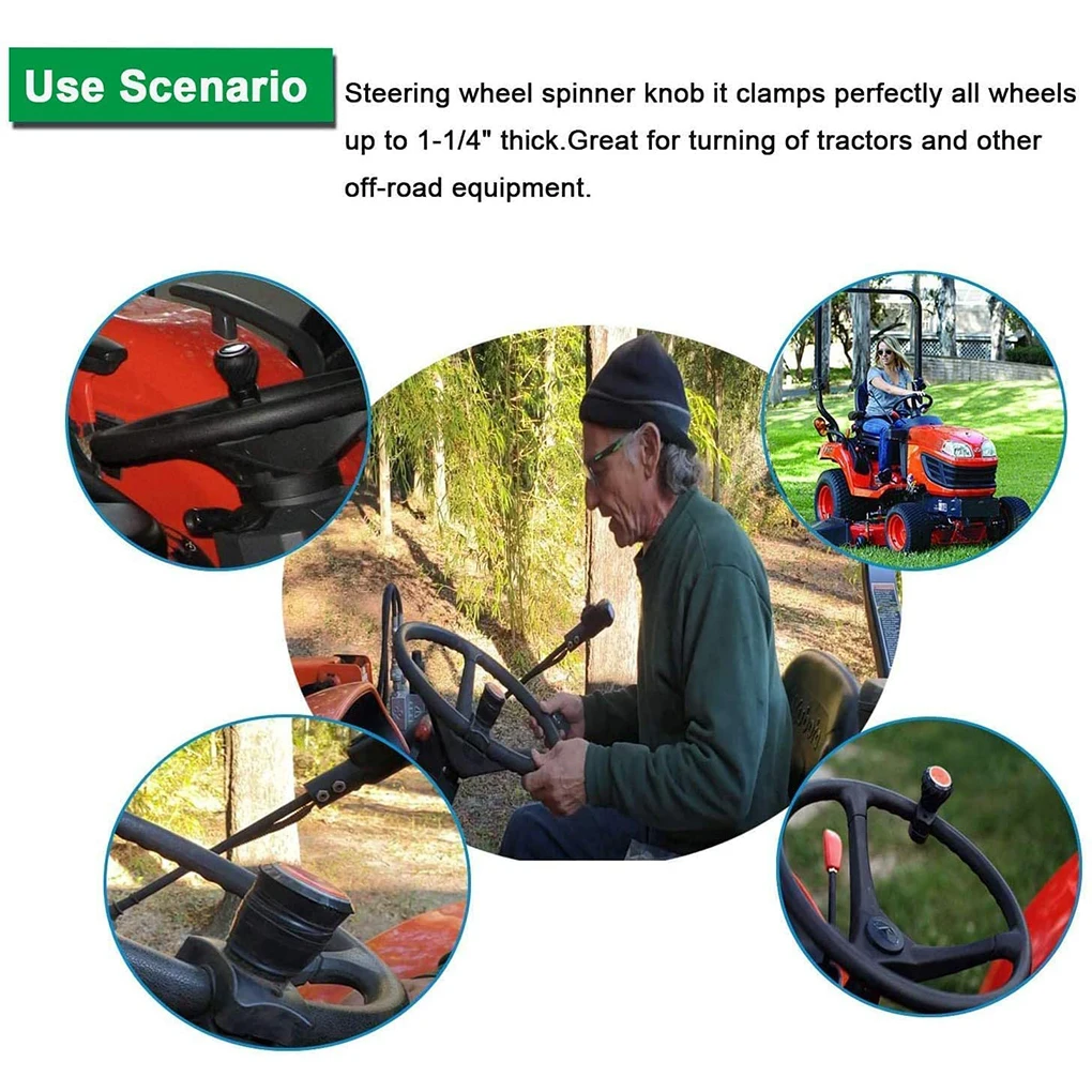 

Tractors Steering Wheel Spinner Knob Handle Turning Aid Ball Accessories