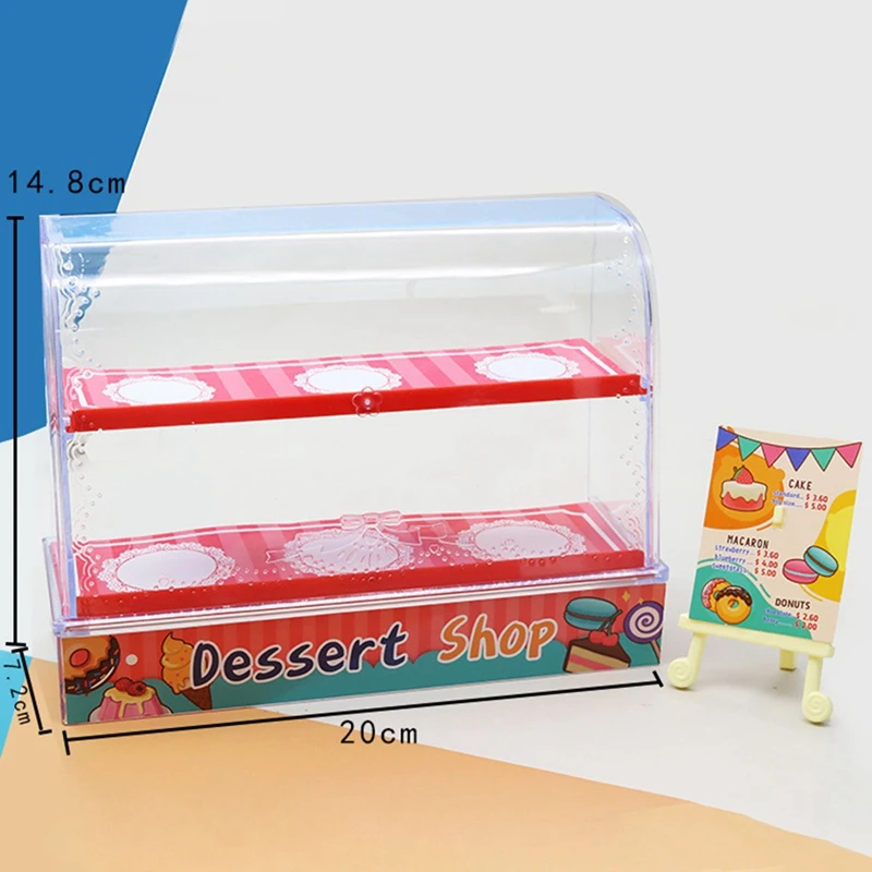 

Мини-Имитация кабины для торта в масштабе 1:18, набор для украшения десерта, кукольный домик, детские игрушки для игрового домика