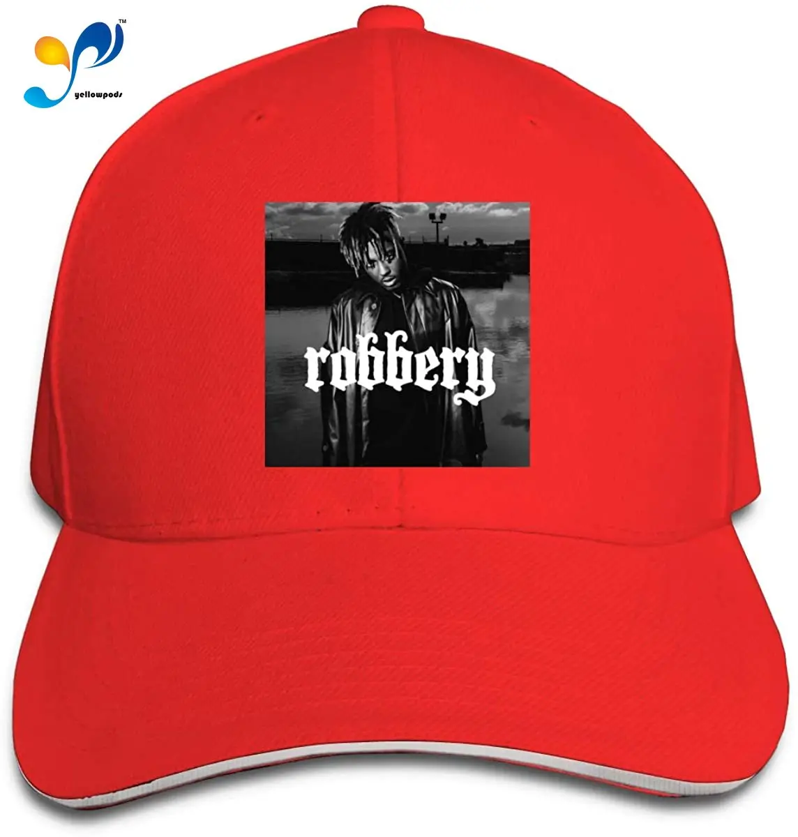

Juice Wrld Robbery Hip Hop Baseball Cap Golf Trucker Baseball Cap Adjustable Peaked Sandwich Hat Black Unisex Casquette Black