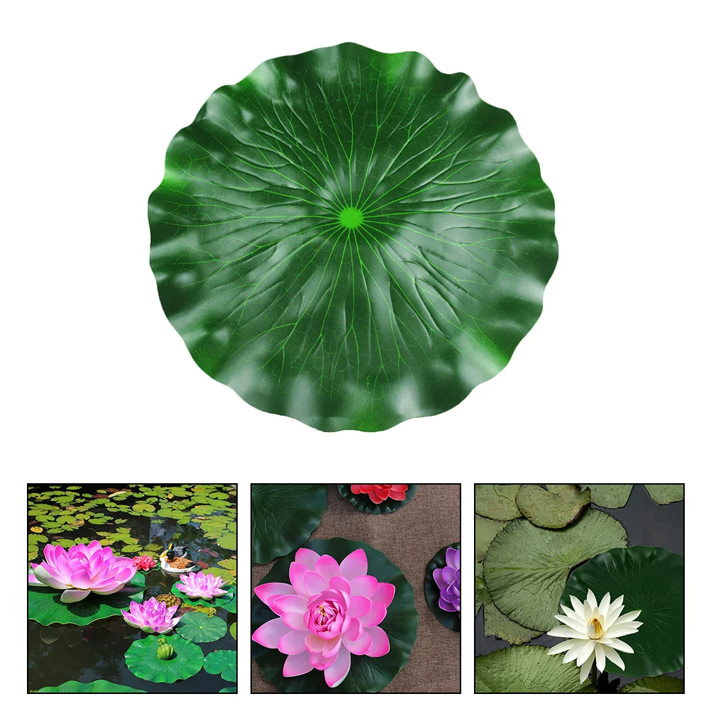 

Fake Lotus Leaf Ornament Fish Tank Floating Leaves Pool Novel Photo Props Photography Simulation Artificial