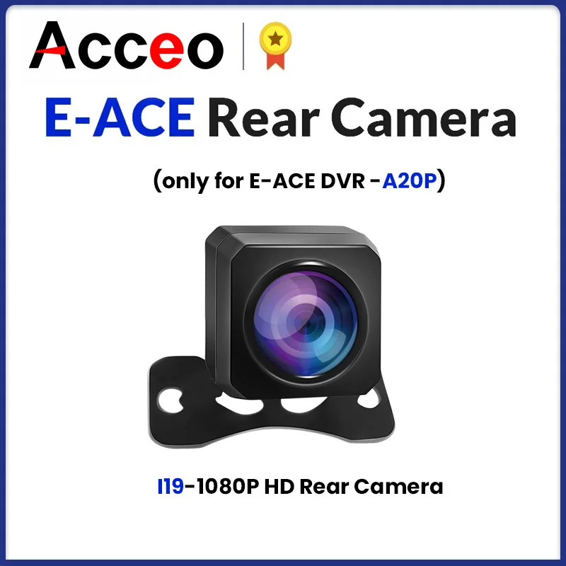 Acceo Car Rear View Camera Waterproof 2.5MM Jack Back Reverse Camera Parking Assistance Cameras Only for E-ACE DVR Dashcam A20P