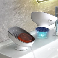 Мыльница на присоске, со сливом