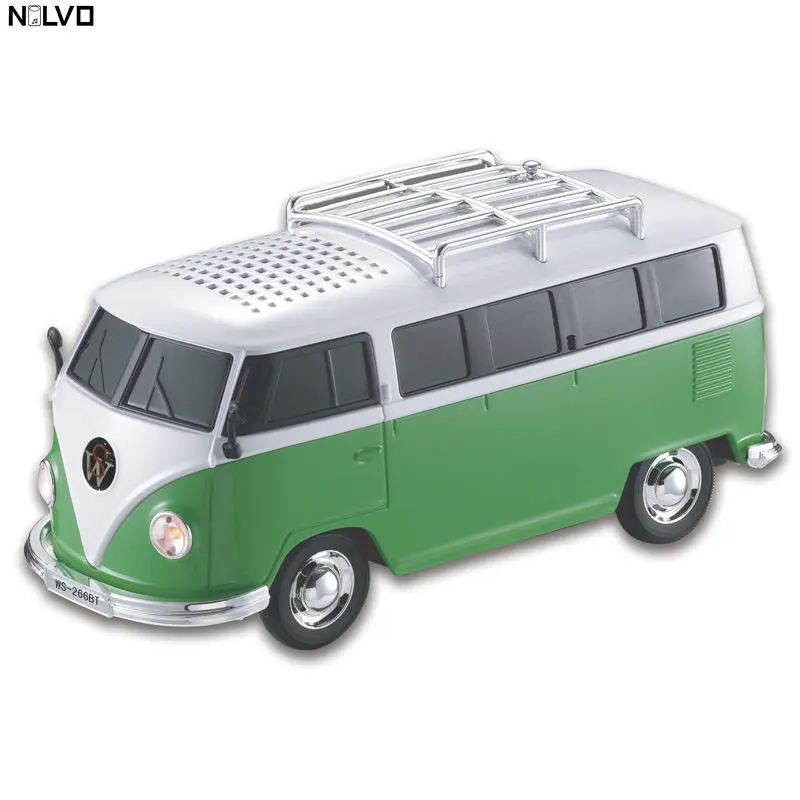 Fashion Crystal Car Shape Bus Bluetooth Speaker Wireless Speaker  Multifunctional Bluetooth Speaker Bass Music Box Bluetooth