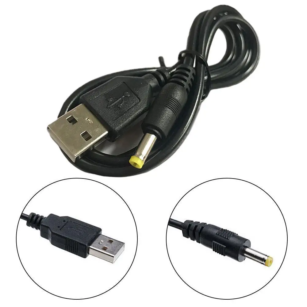 

0.8m Cable Power Supply Line Charger Suitable for PSP 1000 2000 3000 Usb Charging Cable Usb To Dc 4.0x1.7mm Plug 5v 1a