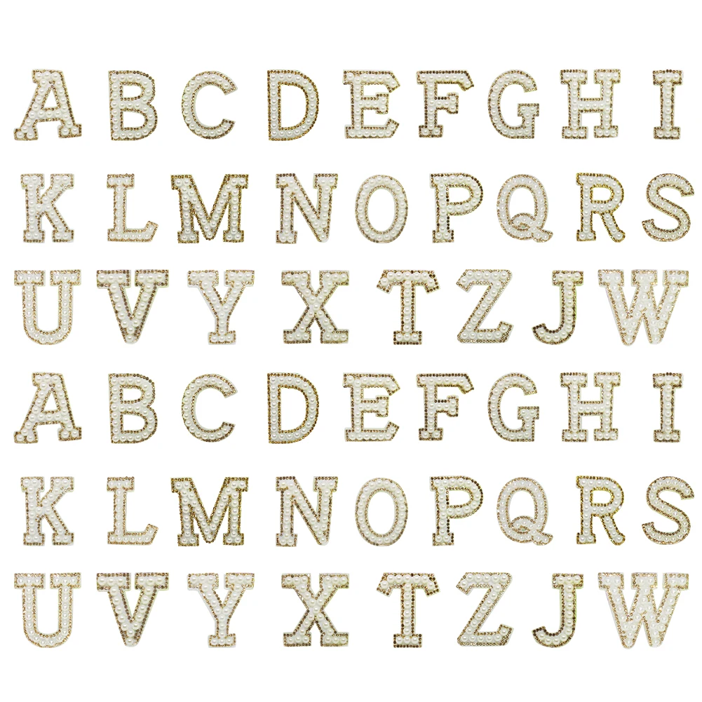 

52 шт./2 комплекта, блестящие нашивки для одежды