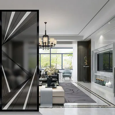 

Европейский стиль художественный экран перегородка из нержавеющей стали для гостиной крыльца декоративное стекло Блокировка стены