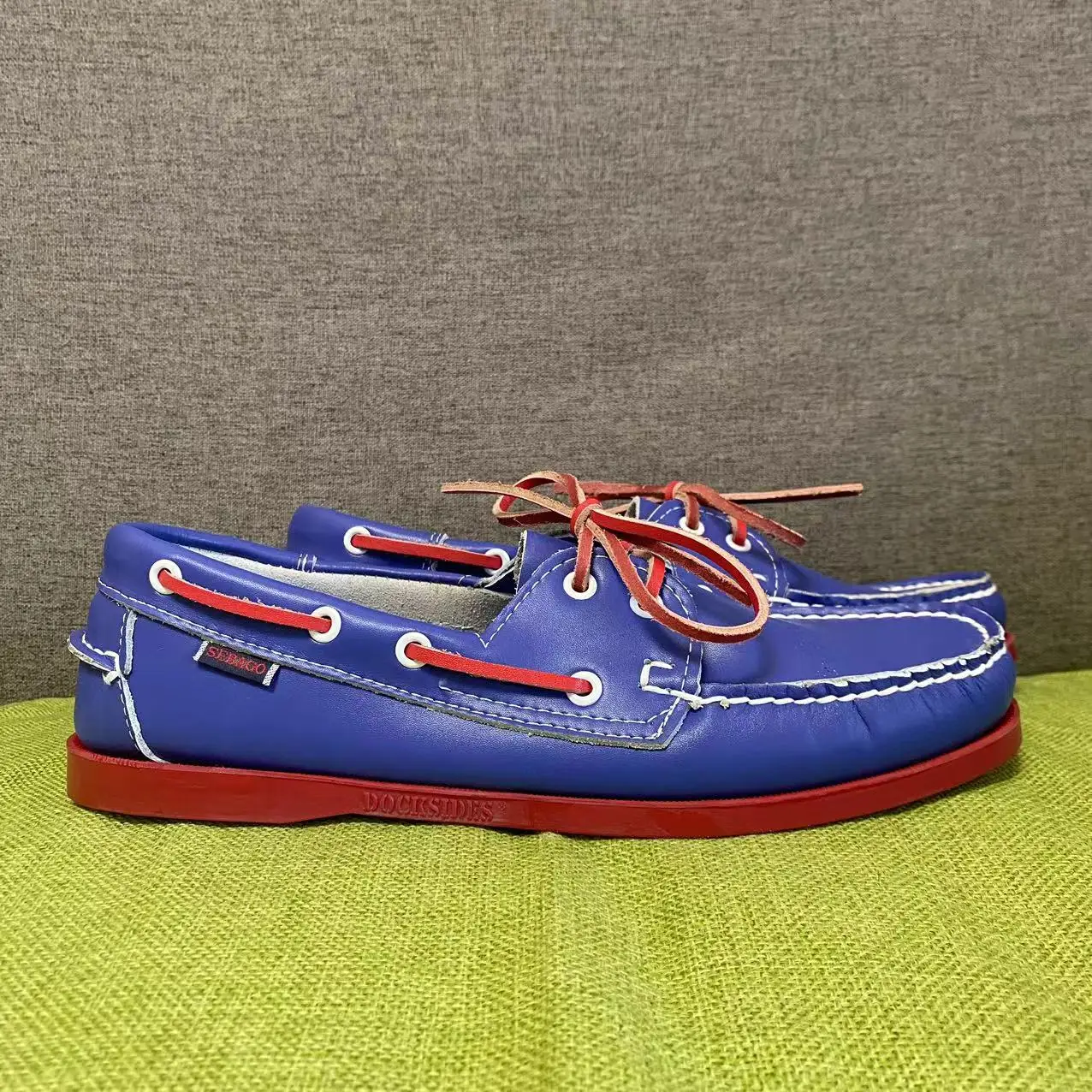 Мужские туфли для вождения Sebago Homme из натуральной кожи классические топсайдеры