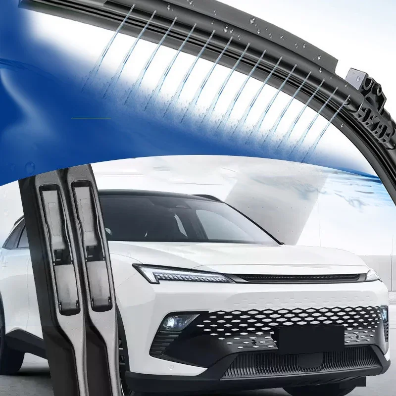 Фото Для автомобилей BAIC BEIJING X35, X55, X6, X75, X7: 2 шт. модифицированных стеклоочистителей с подачей воды, автоматические влажные щетки для очистки лобового стекла, внешний аксессуар №4