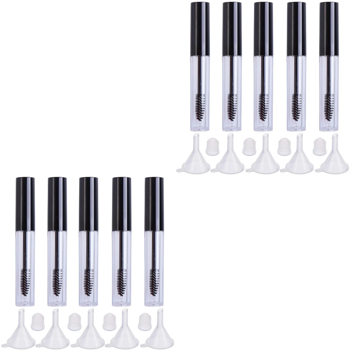 

10 Pcs Terrarium Mascara Tube Container Eyelash Brush Empty Air Traffic Control