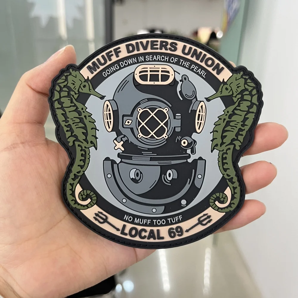 Нашивки Muff для одежды из ПВХ с крючком и петлей тактические наклейки на рюкзак