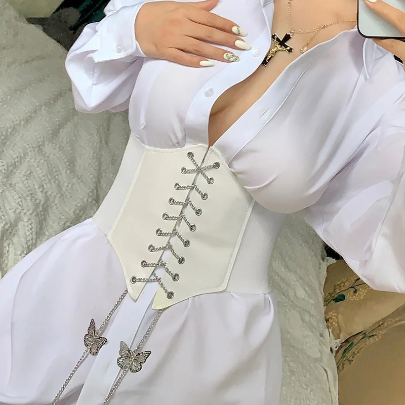 

Fashion Bridal Bustiers Women Waist Corset Tie-up for Dress Tight Vest for Body Shapewear Sexy Leather Lingerie Gothic Corset