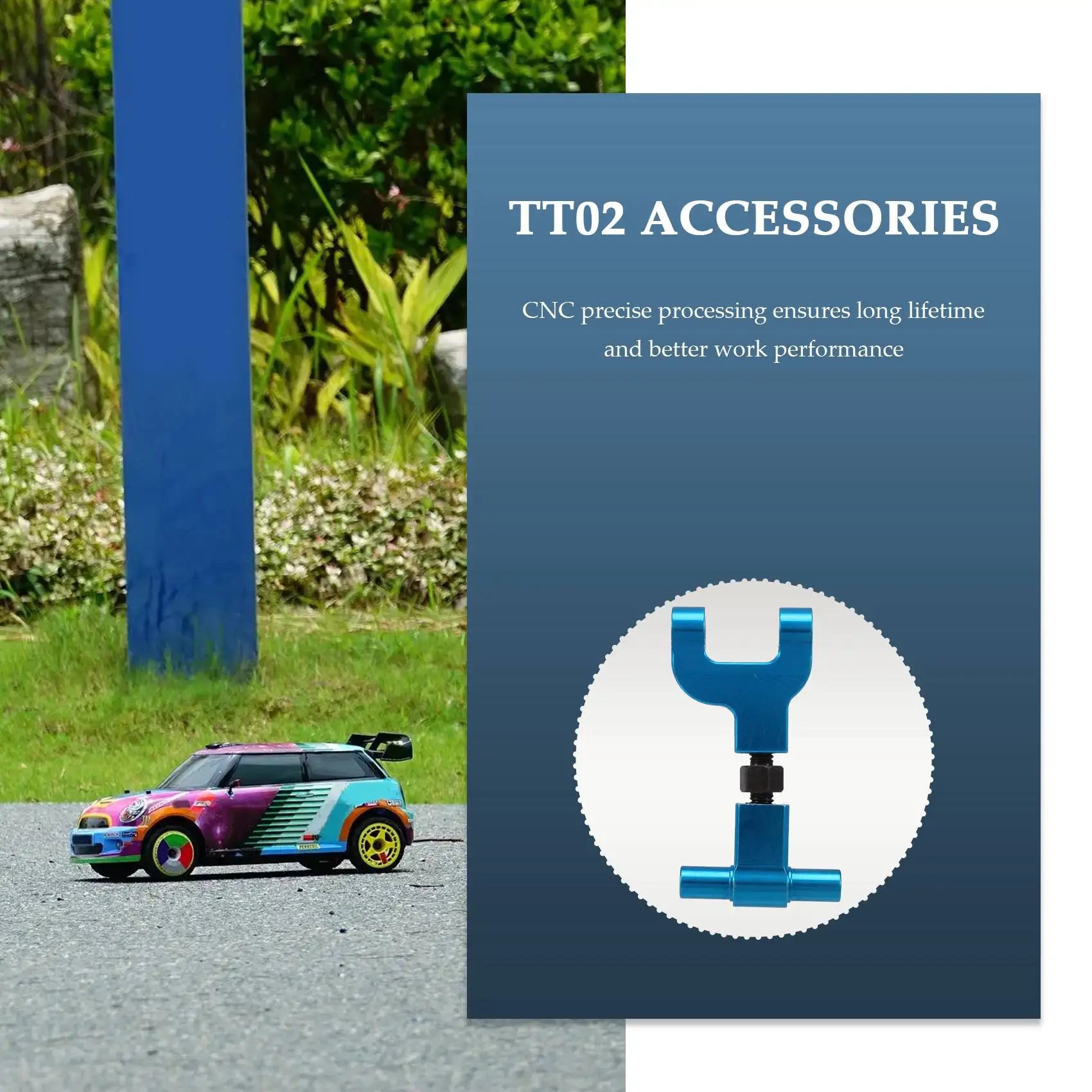 

Aluminum Alloy Front Rear Upper Lower Suspension Arms for Tamiya TT02 TT-02 1/10 RC Car Upgrade Parts Accessories,1
