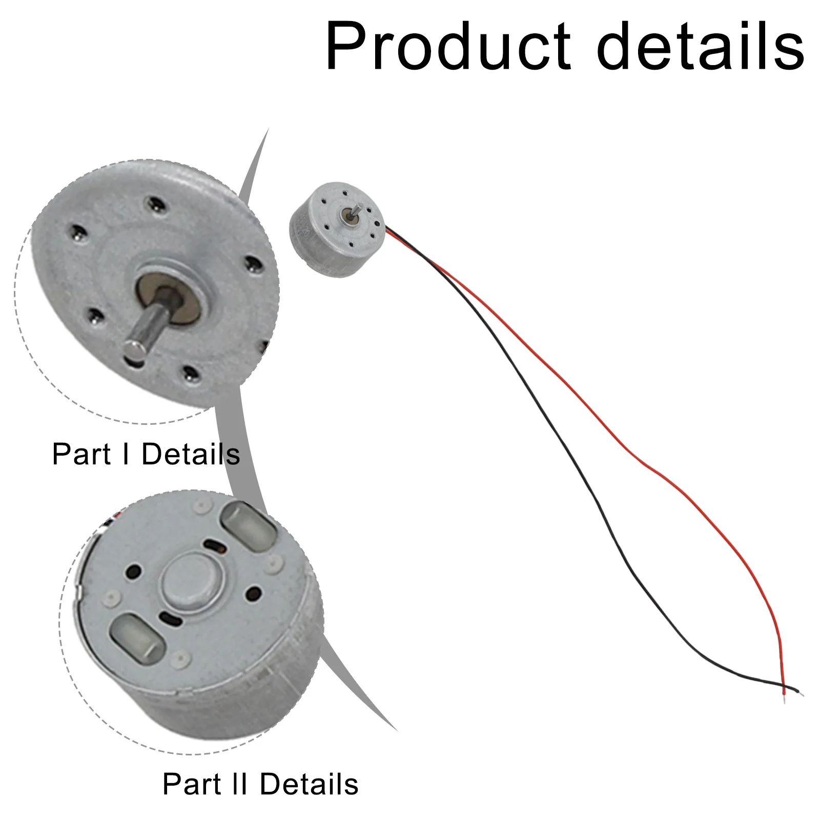 RK-300C RF-300CA-12350 Бесщеточный маленький двигатель постоянного тока 1 5 В-6 В 9000 об/мин 24