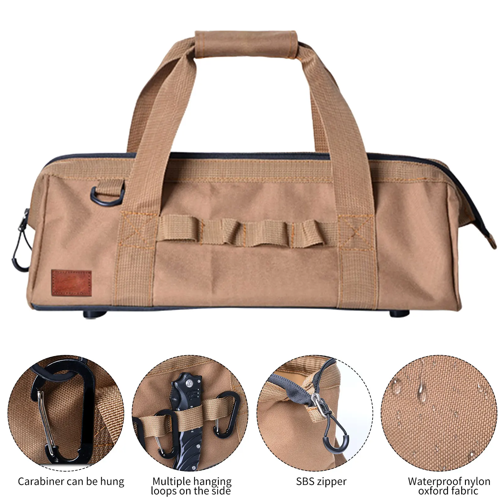 

Tool Storage Bag Multiple Purpose Carry Bag for Camping Tool Kits Holder Portable Organizer Waterproof Wear-Resistant