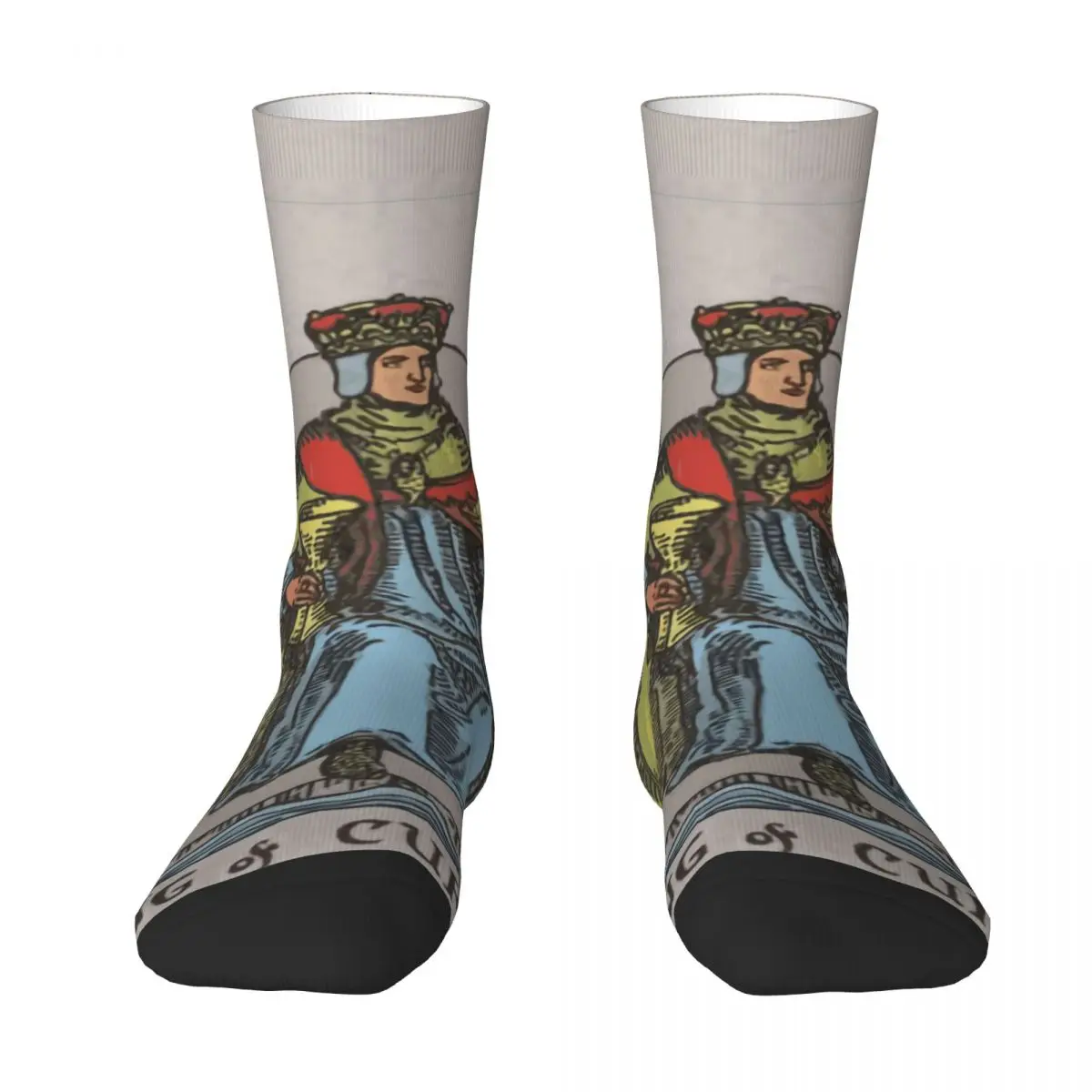 

Unique Tarot Card King Of Cups King Of C Tarot Card Stocking The Best Buy Blanket roll Compression SocksFunny Novelty