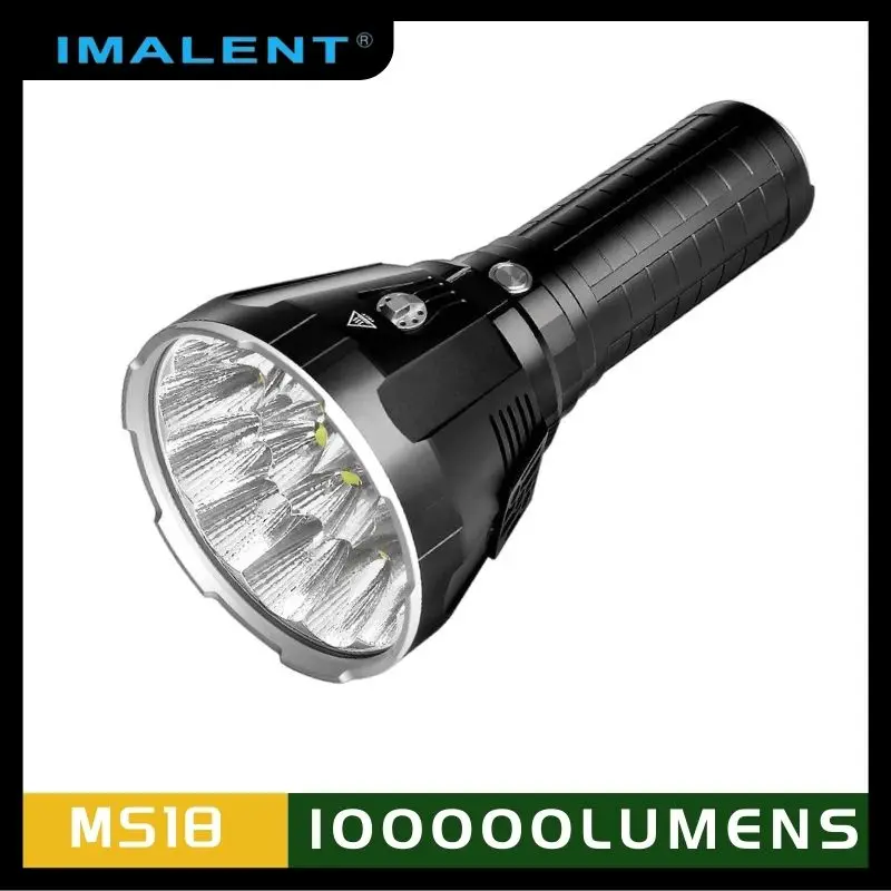 

IMALENT MS18 100000 Lumens Brightest Flashlight Rechargeable Torch Tactical Cree XHP70.2 Portable Camping Outdoor Defense Torch