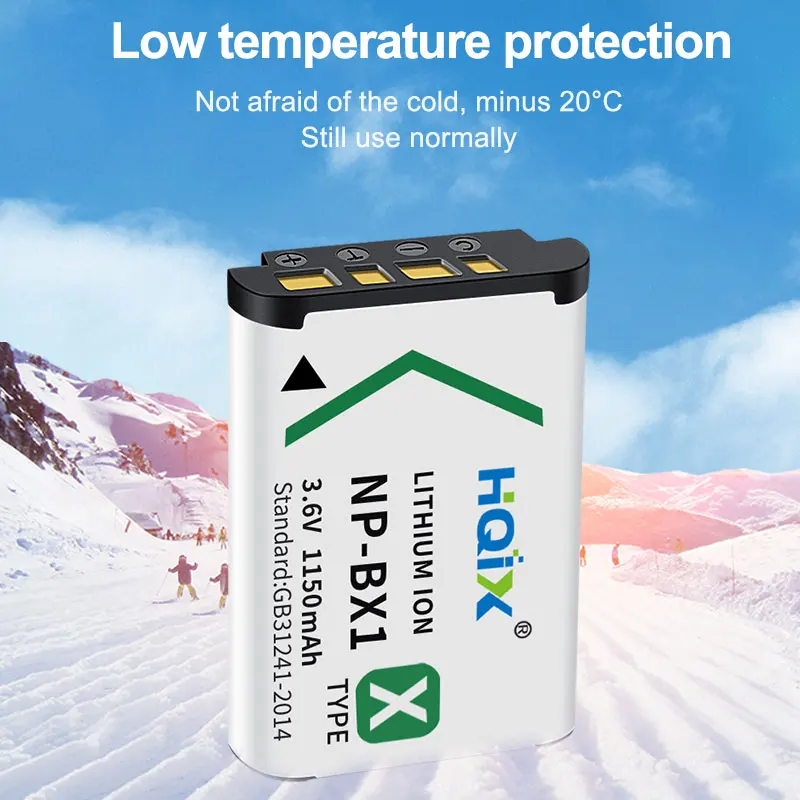 Аккумулятор HQIX для Sony ZV1 DSC-H400 RX100 VI HX50 HX90 HX30 WX350 WX500 HX60 HX99 HX400