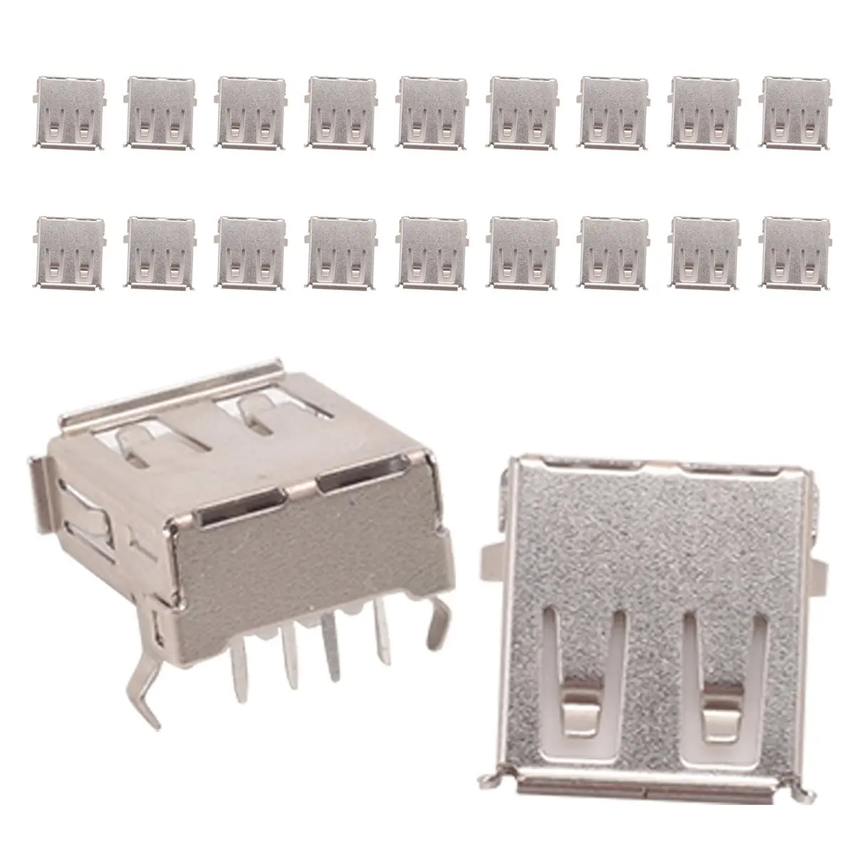 Фото A40I 20 шт. USB-разъем типа A, 4-контактный, DIP, угловой, гнездовой, соединительный №4
