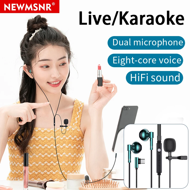 Петличный микрофон с зажимом для записи видео