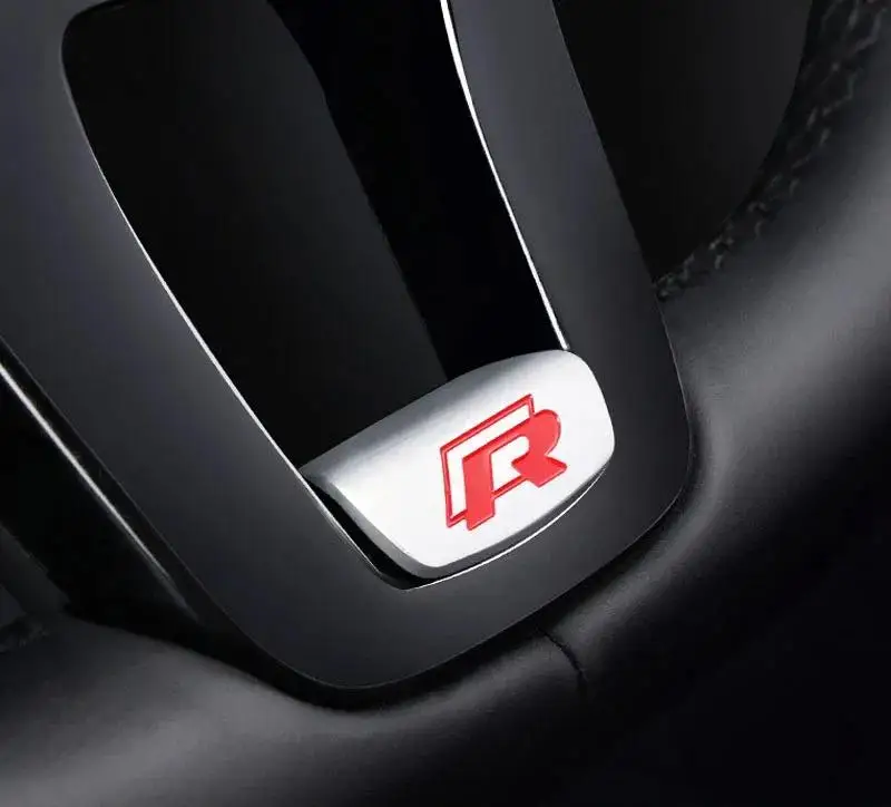 

3D алюминиевый сплав Rline эмблема автомобиля наклейка на руль аксессуары для Volkswagen GTI Polo Golf Passat Scirocco Jetta Beetle