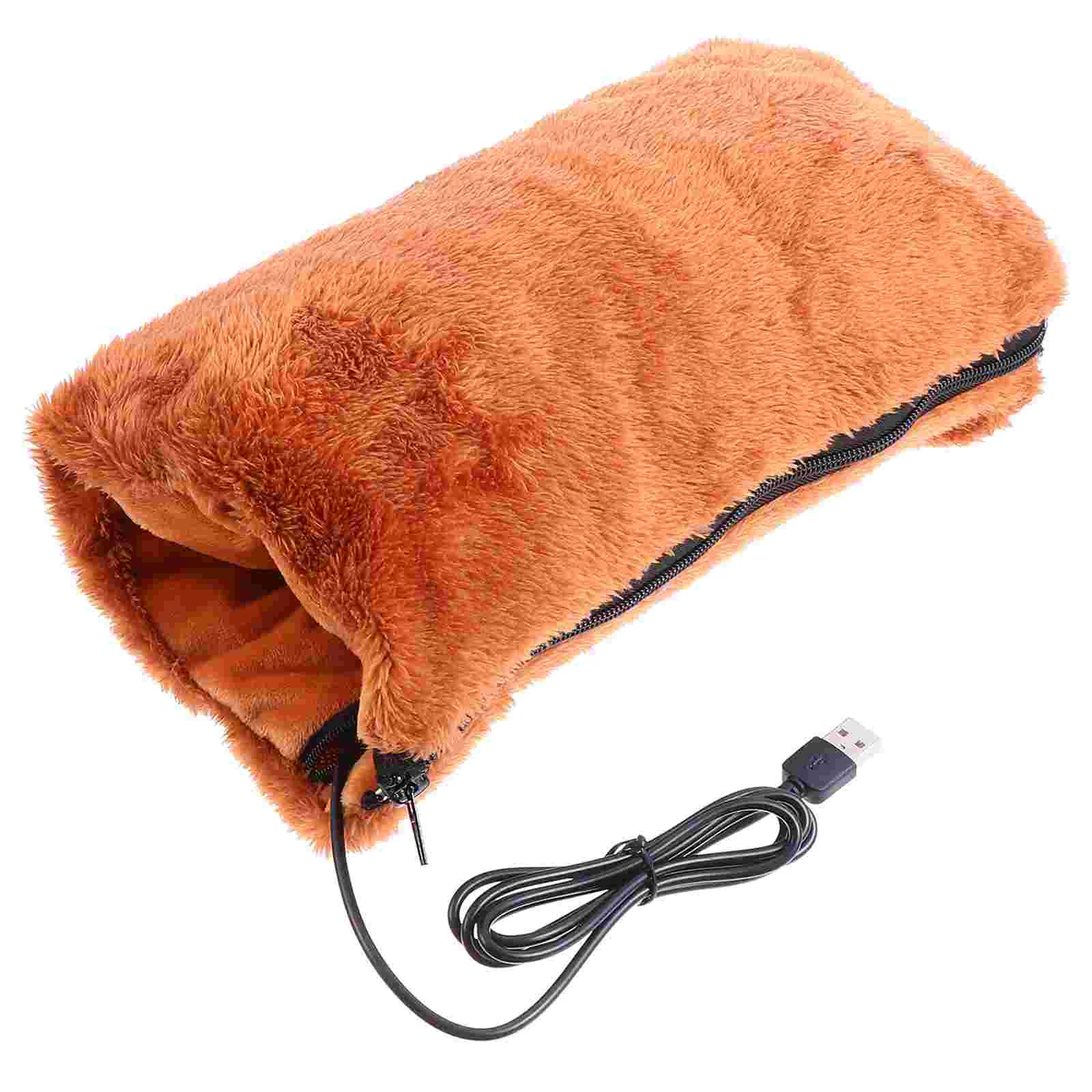 

USB Hand Warmer Warming Treasure Winter Plush Portable Heater Warmers Flannel Heating Electric Rechargeable