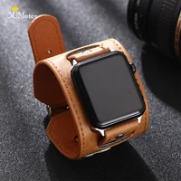 classic retro apple watch band series double layer genuine leather strap for iwatch luxury apple watchband bracelet watch unisex