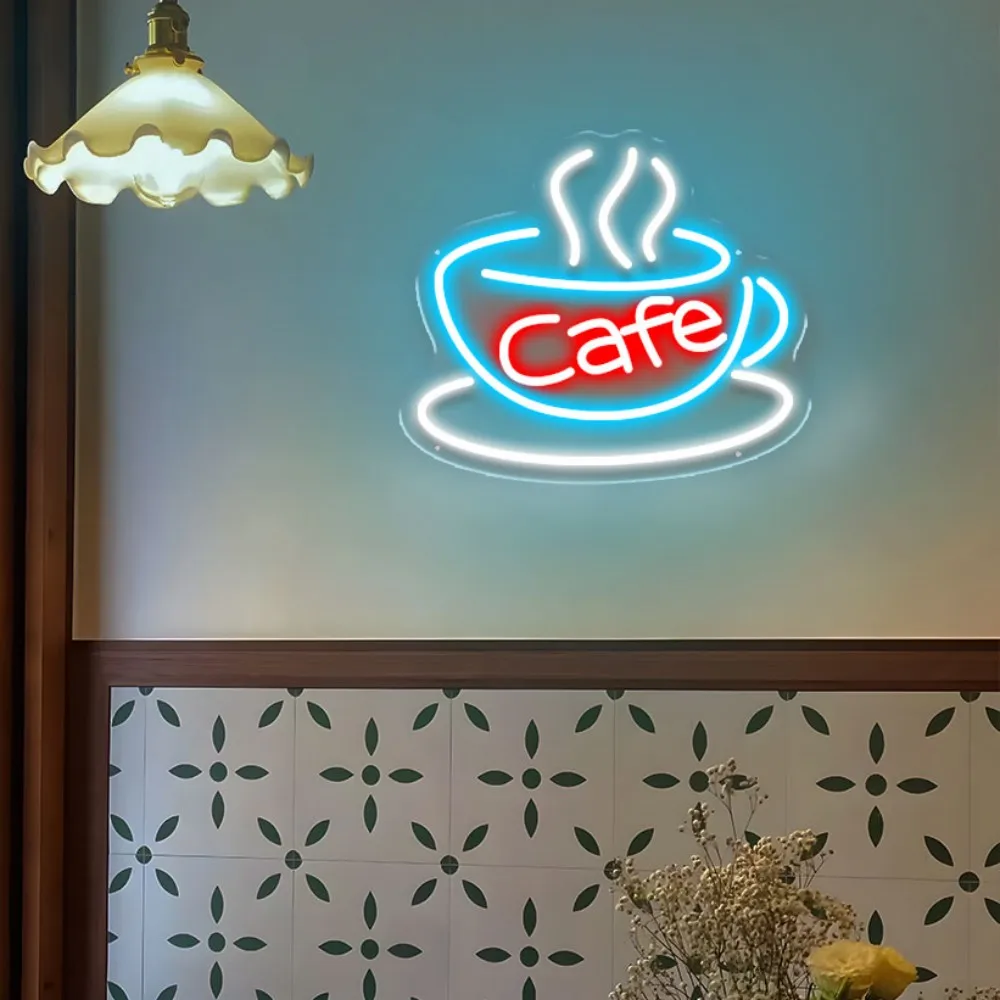 

Led Neon Sign Coffee Wall Hanging Decor Cafe Ice Cream Neon lights Sign for Coffee Shop Restaurant Decoration Neon Lamps