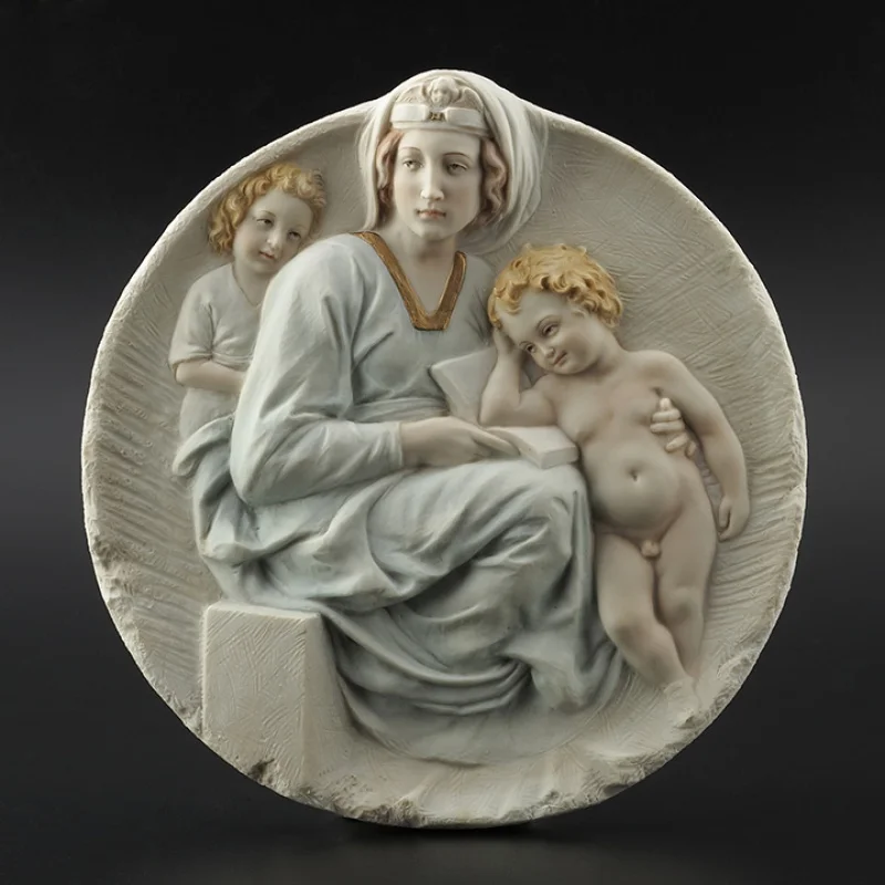 

Creative Craft New Product-Wall-Mounted-Virgin And Child-Gift Boutique Home Ornaments